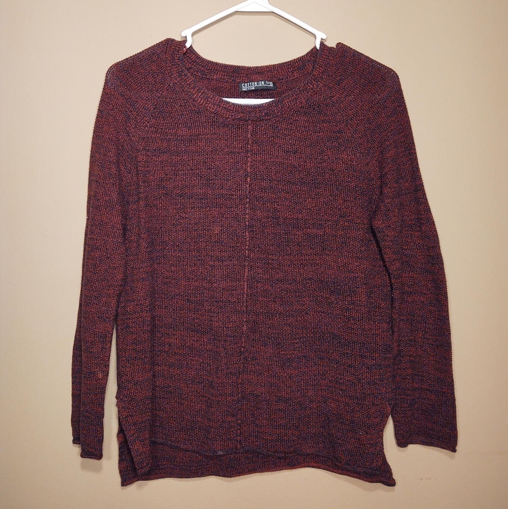 Cotton on red women's sweater